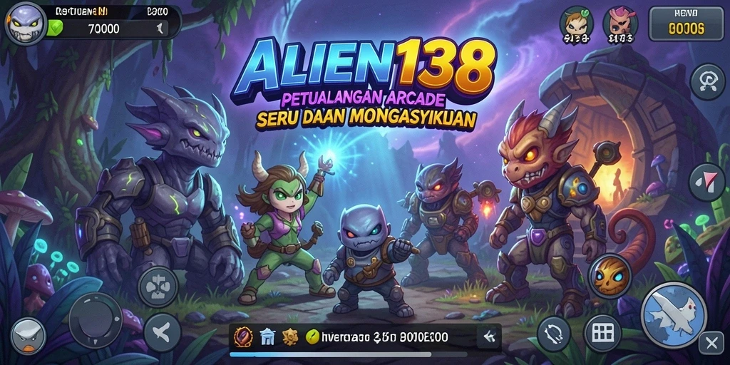 Screenshot gameplay ALIEN138 menampilkan aksi seru di luar angkasa.
