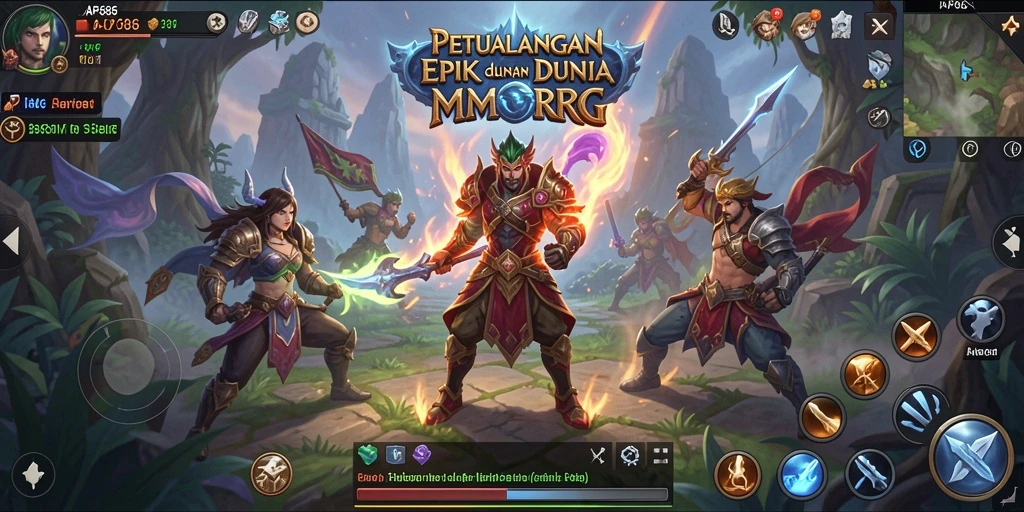 Gameplay MMORPG AP686 yang seru dan menantang.