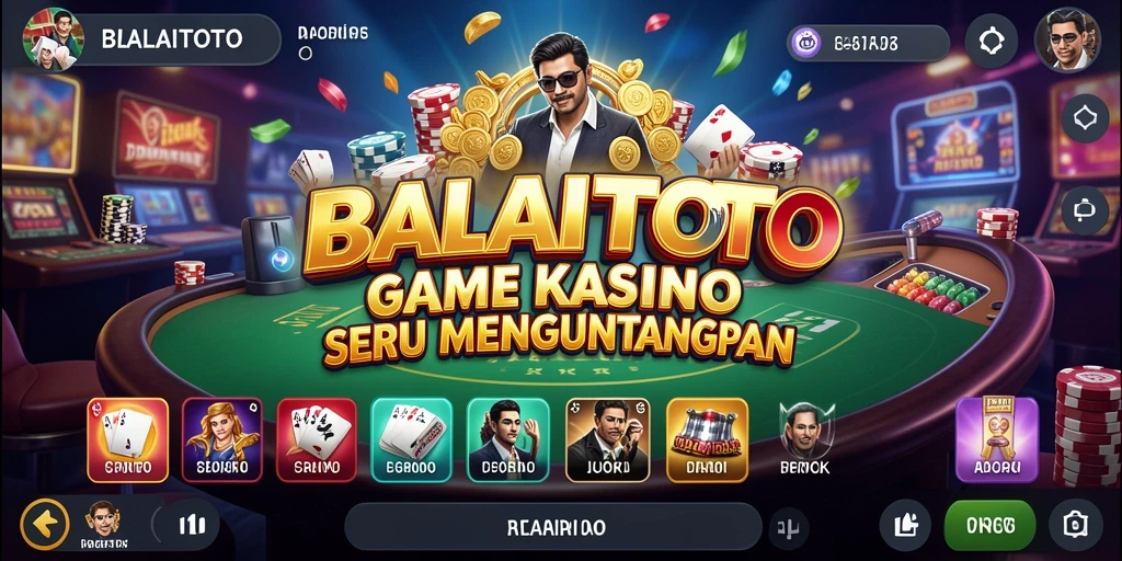 Tampilan menarik dari gameplay Kasino di BALAITOTO.
