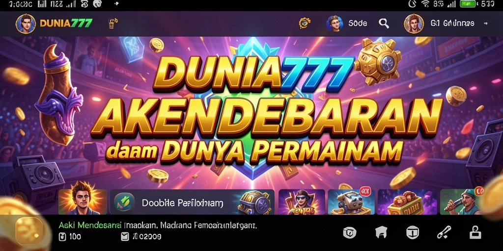 Tampilan seru dari gameplay DUNIA777 yang penuh aksi.
