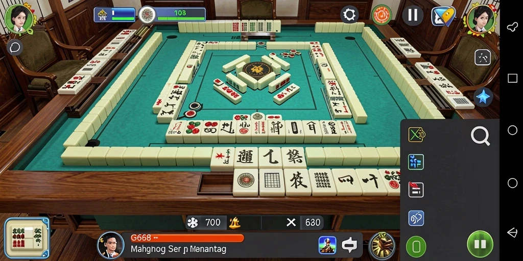 Tampilan gameplay Mahjong G668 yang menawan dan mendebarkan.