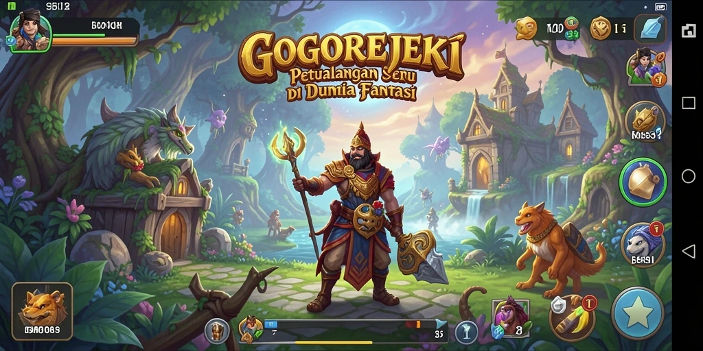 Gameplay GOGOREJEKI yang penuh aksi dan strategi.