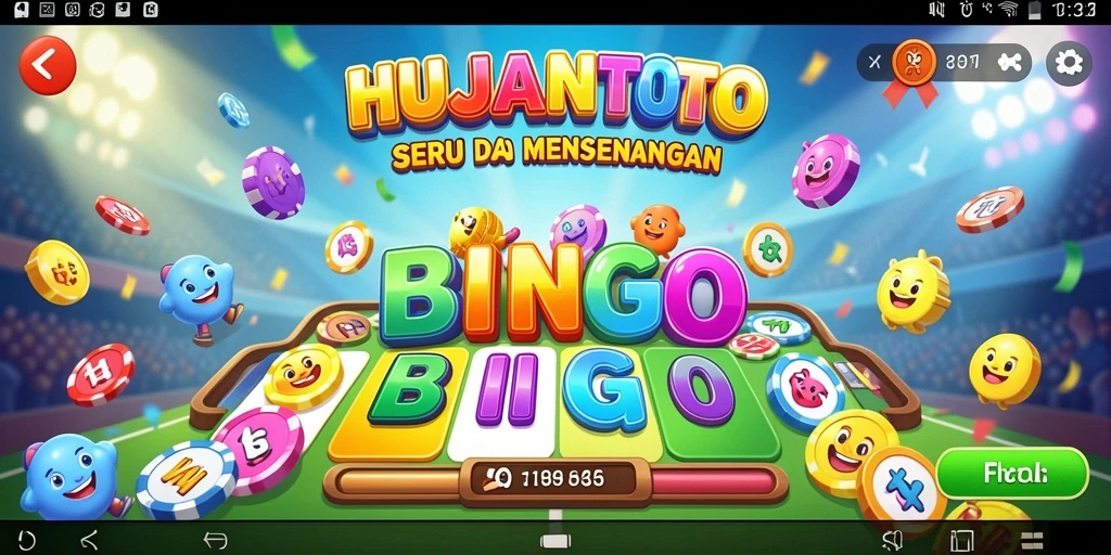 Tampilan gameplay HUJANTOTO yang menyenangkan dan interaktif.