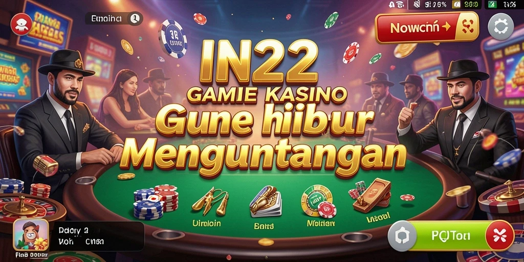 Tampilan gameplay IN22 yang mendebarkan dan penuh warna.