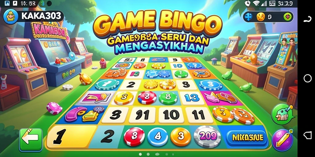 Screenshot utama KAKA303 menampilkan gameplay Bingo yang seru dan interaktif.