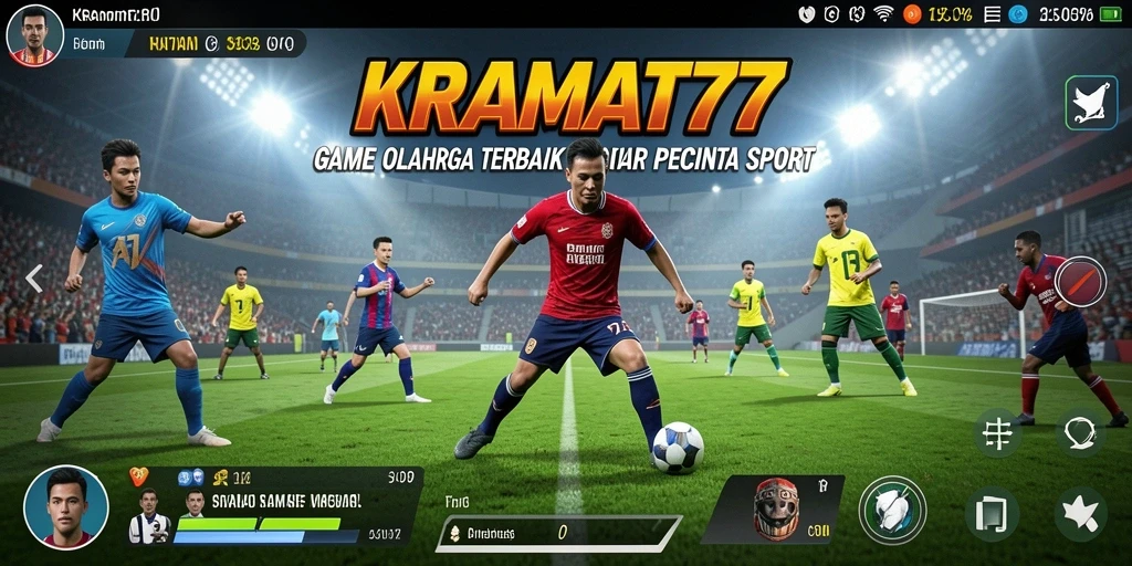 Tangkapan layar gameplay KRAMAT77 yang menampilkan aksi olahraga yang mendebarkan.