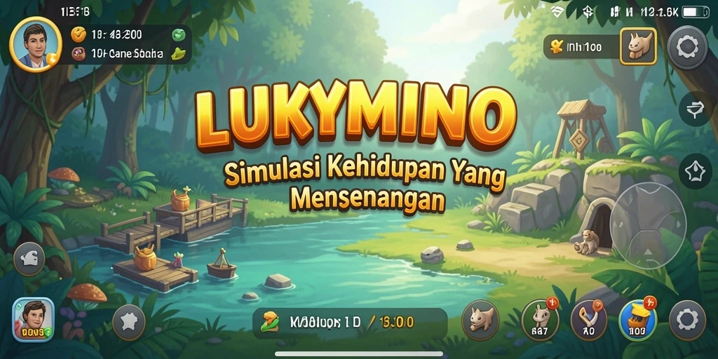 Tampilan gameplay LUKYMINO yang menarik dan interaktif.