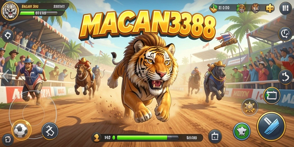 Screenshot gameplay balapan seru di MACAN388.