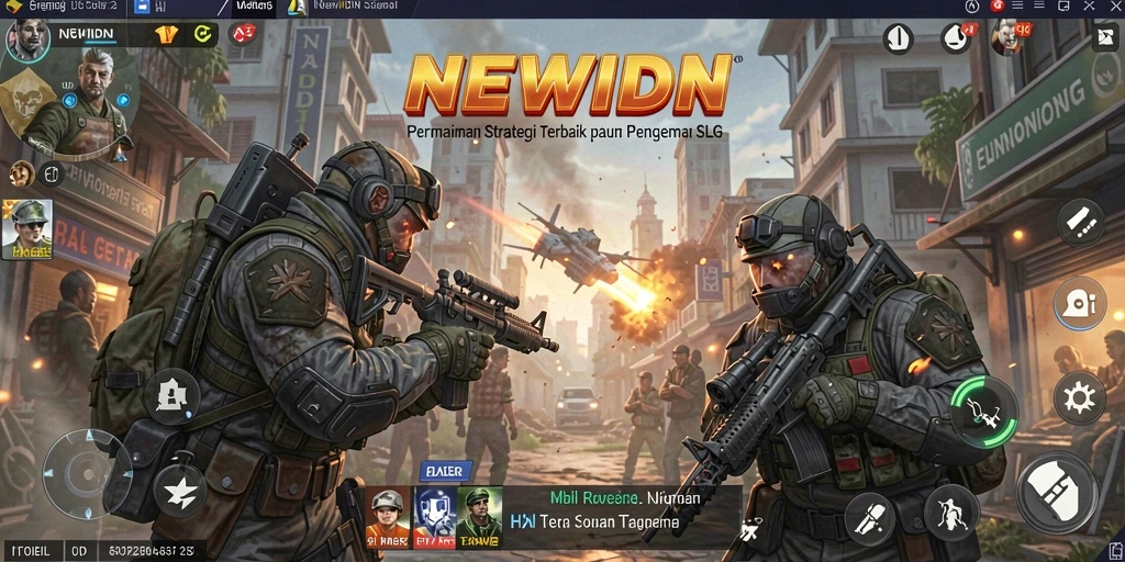 Tampilan gameplay menarik dari <strong>NEWIDN</strong> dengan pertempuran taktis.