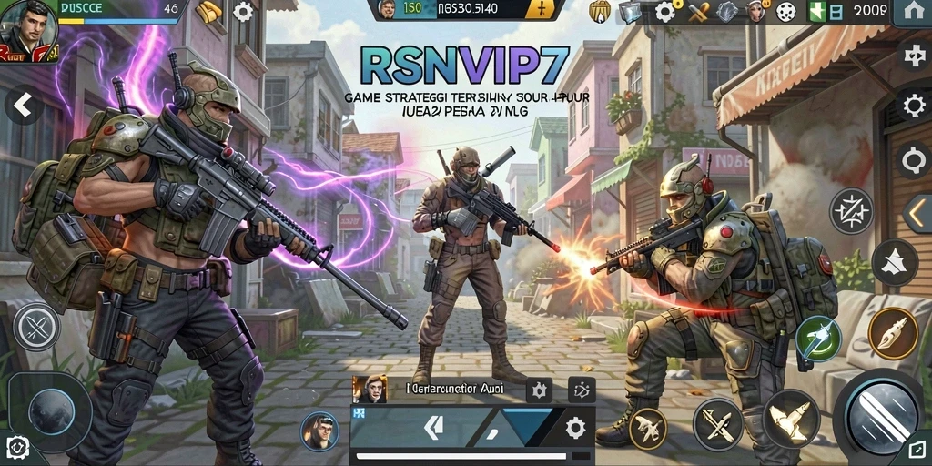 Screenshot gameplay RSNVIP7 menampilkan strategi dan pembangunan kerajaan.