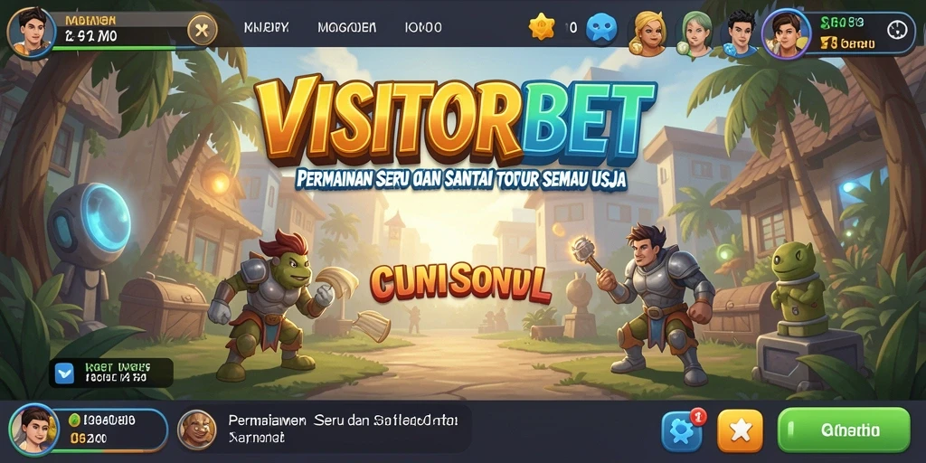 Tampilan menarik dari gameplay <strong>VISITORBET</strong> yang penuh warna.