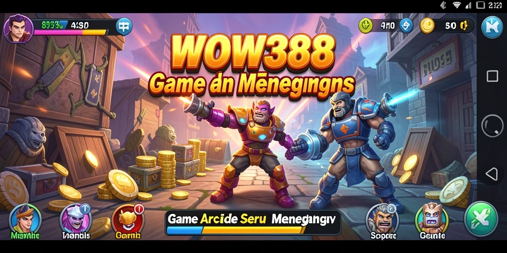 Tampilan gameplay seru dan penuh warna pada WOW388.