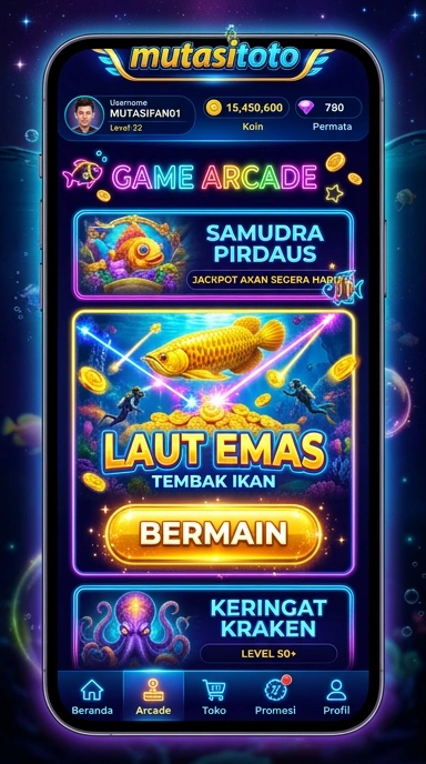 Screenshot antarmuka pengguna mutasitoto yang menarik dan mudah dinavigasi.